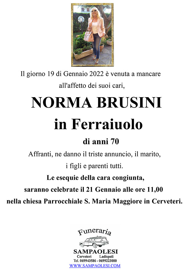 NORMA BRUSINI in FERRAIUOLO di anni 70
