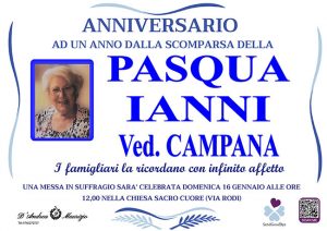 PASQUA IANNI ved. CAMPANA – Anniversario