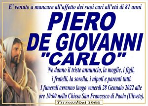 PIERO DE GIOVANNI “CARLO”
