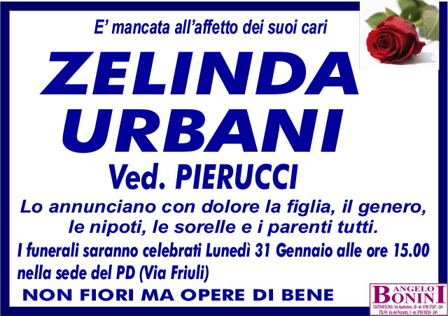 ZELINDA URBANI ved. PIERUCCI