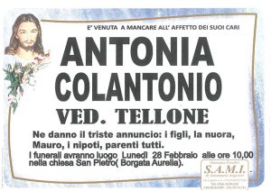 ANTONIA COLANTONIO ved. TELLONE