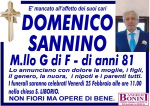 DOMENICO SANNINO M.llo di GdF di anni 81