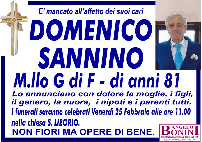 DOMENICO SANNINO M.llo di GdF di anni 81