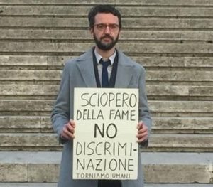 Da sette giorni in sciopero della fame per dire no «alle discriminazioni»