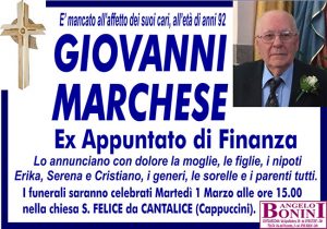 GIOVANNI MARCHESE ex Appuntato di Finanza