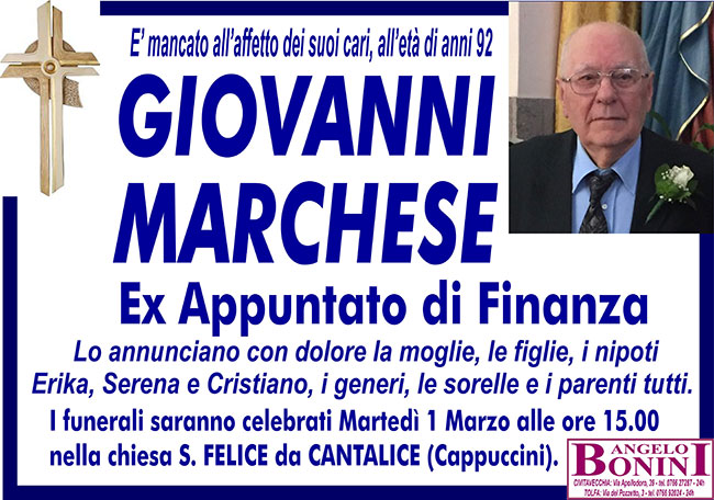 GIOVANNI MARCHESE ex Appuntato di Finanza