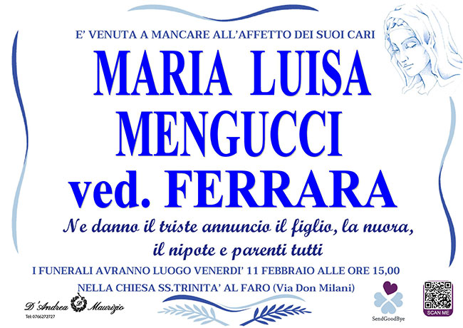 MARIA LUISA MENGUCCI ved. FERRARA