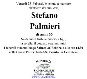STEFANO PALMIERI di anni 66