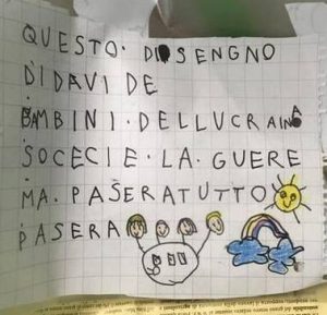 “La guerra passerà”: il disegno
 


di Davide ai coetanei ucraini