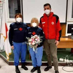 Viterbo – La Croce Rossa accoglie Alba Bonucci di ritorno dall’Ucraina