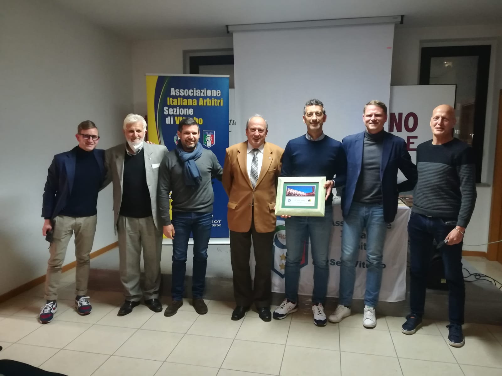 Il Comitato Regionale Arbitri in visita alla sezione AIA di Viterbo
