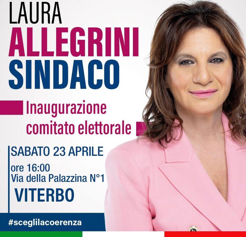 Viterbo, la candidata Laura Allegrini inaugura la nuova sede del Comitato Elettorale di FdI