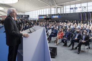 Fiumicino, Mattarella inaugura il nuovo molo di imbarco dell’Aeroporto