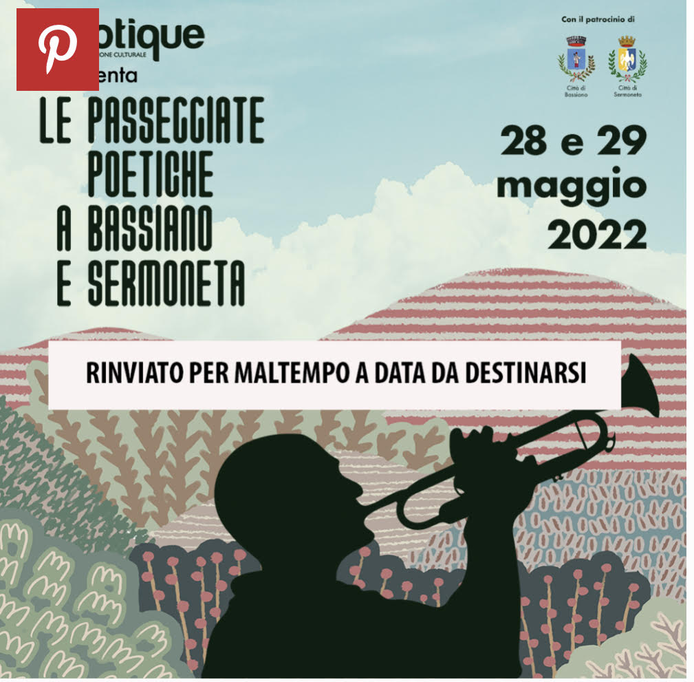 Cultura – Rinviate per maltempo le “passeggiate poetiche”. Protagoniste Bassiano e Sermoneta