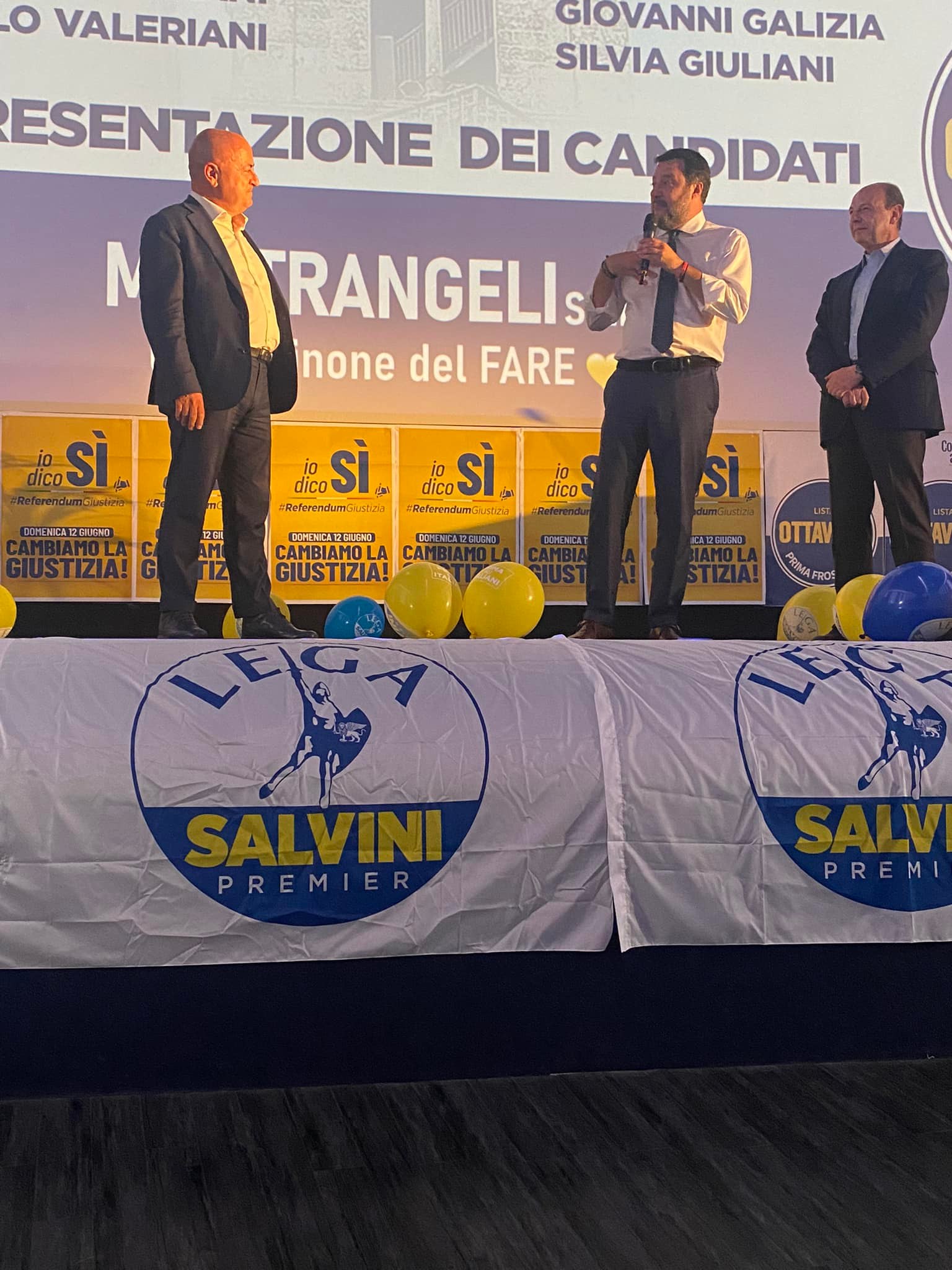 Frosinone- Salvini presenta i candidati della Lega