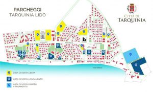 Tarquinia, online su Facebook la mappa dei parcheggi (liberi e a pagamento) del Lido