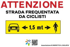 Frosinone – La Provincia sposa il progetto dell’associazione “Io rispetto il ciclista”
