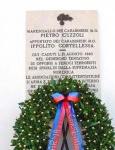 Viterbo, Ricordati i carabinieri Cuzzoli, Cortellessa e Rubuano vittime del terrorismo