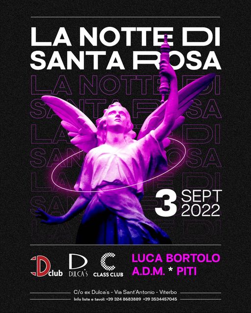 Viterbo – E’ “La Notte di Rosa”, si torna a ballaresotto le stelle