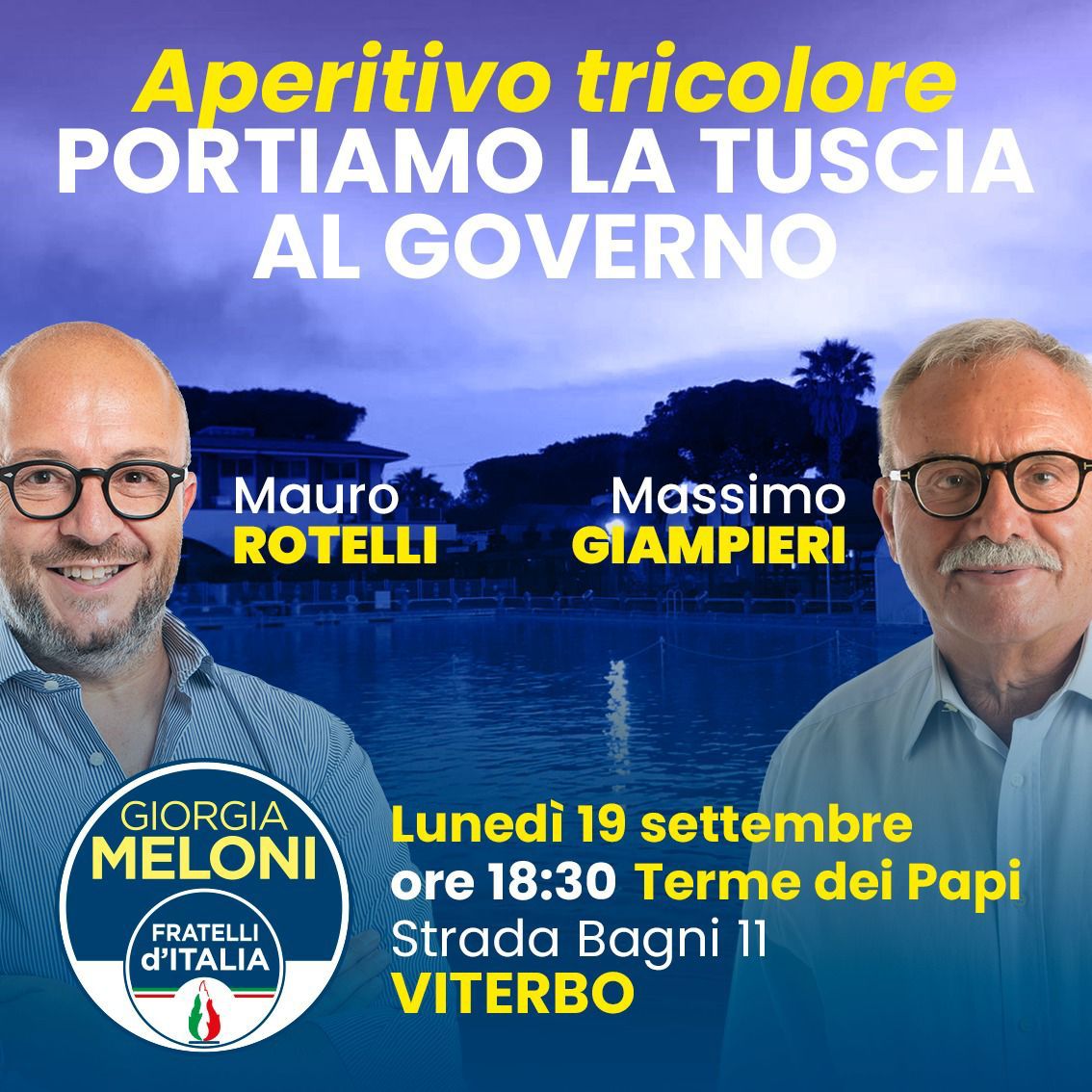 Incontro alle Terme dei Papi  con i candidati Rotelli e Giampieri