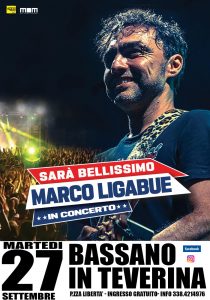 A Bassano in Teverina attesa per il concerto gratuito di Marco Ligabue