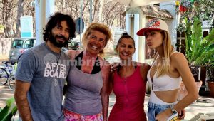 Montalto di Castro – La coppia Bocci – Chiatti in campeggio al centro del paese