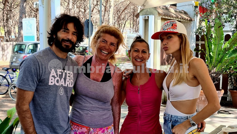 Montalto di Castro – La coppia Bocci – Chiatti in campeggio al centro del paese