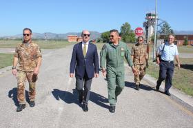 Frosinone – Il Sindaco Mastrangeli in visita al 72° Stormo di Frosinone