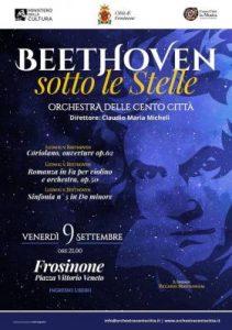 Frosinone – Questa sera il concerto “Beethoven sotto le stelle”
