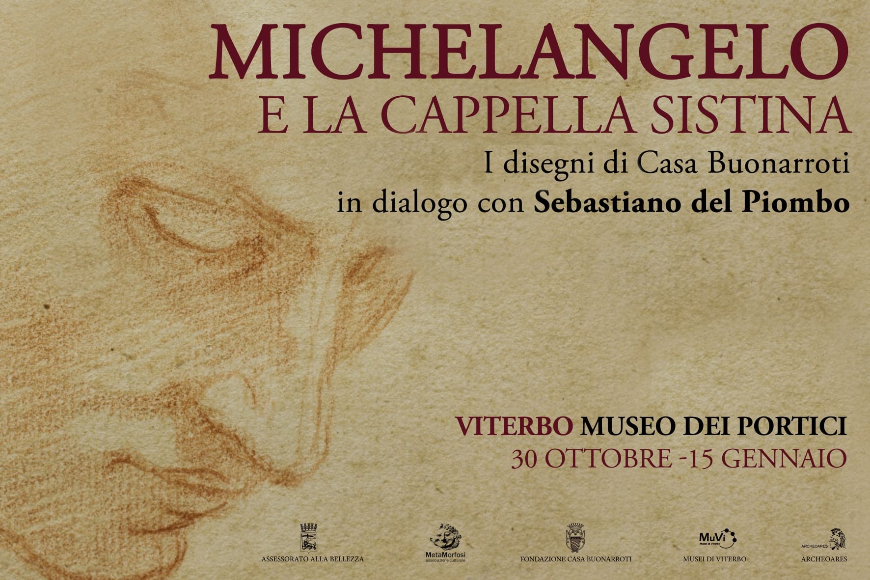 Musei dei Portici, dal 30 ottobre la mostra su Michelangelo e Sebastiano del Piombo