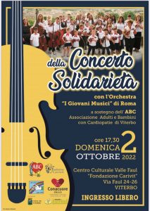 Concerto di solidarietà de “I Giovani Musici” di Roma