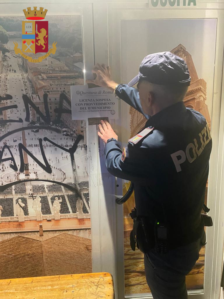 Roma – San Lorenzo, sospesa la licenza a 3 locali nel cd. “gallerie d’arte”