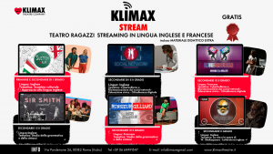 Il Comune di Viterbo aderisce al progetto “Klimax Stream – teatro digitale in lingua per le scuole”