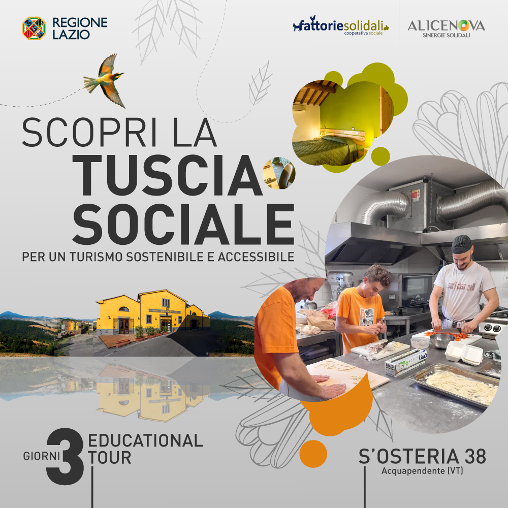 “Scopri la Tuscia sociale”, iniziato il progetto per promuovere il turismo sociale di Fattorie Solidali e Alicenova