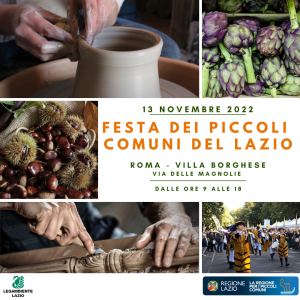 Roma, torna la Festa dei Piccoli Comuni del Lazio