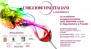 Enogastronomia, domani a Frascati apre l’edizione 2022 de “I migliori vini italiani”