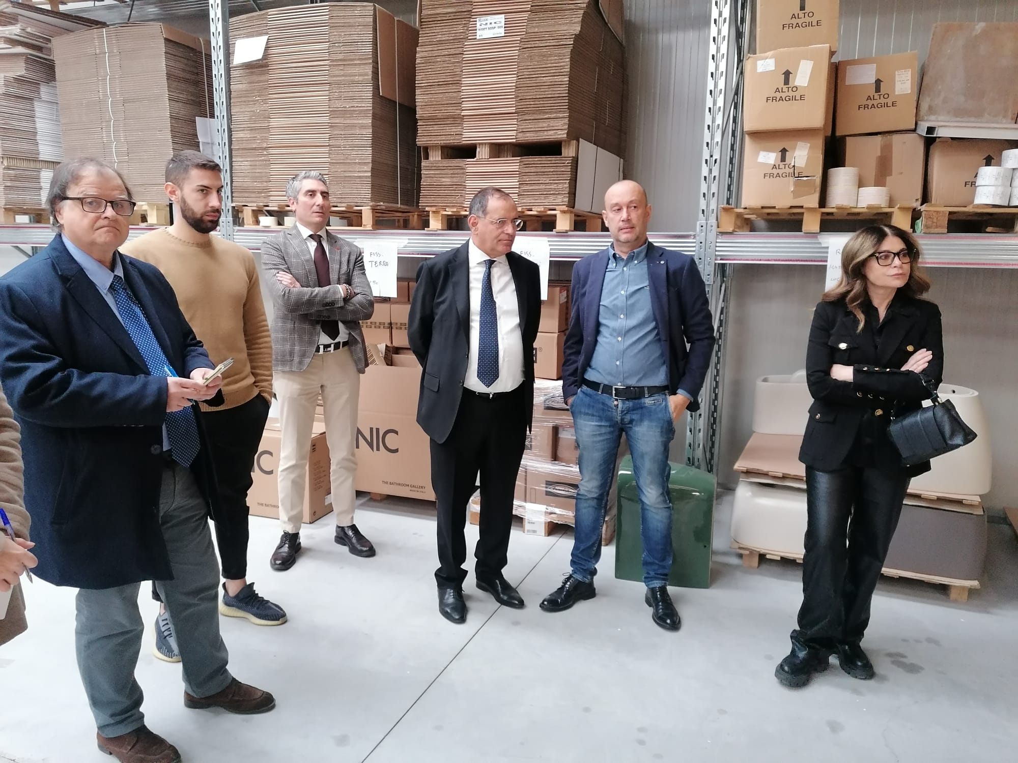 Il prefetto Cananà in visita al Distretto Industriale di Civita Castellana