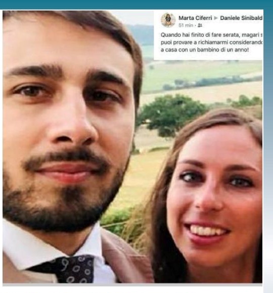 Rieti – Il sindaco Daniele Sinibaldi rimproverato dalla moglie sui social: “Quando hai finito di fare serata chiama…”