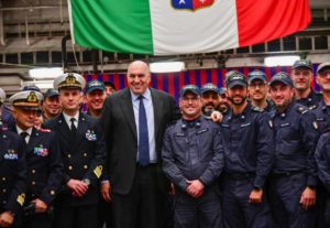 Difesa, bilaterale Italia-Regno Unito sulla Caio Duilio a Civitavecchia
