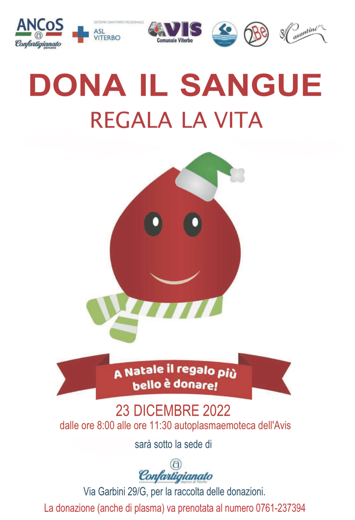Torna l’appuntamento per la donazione del sangue di Confartigianato e Avis
