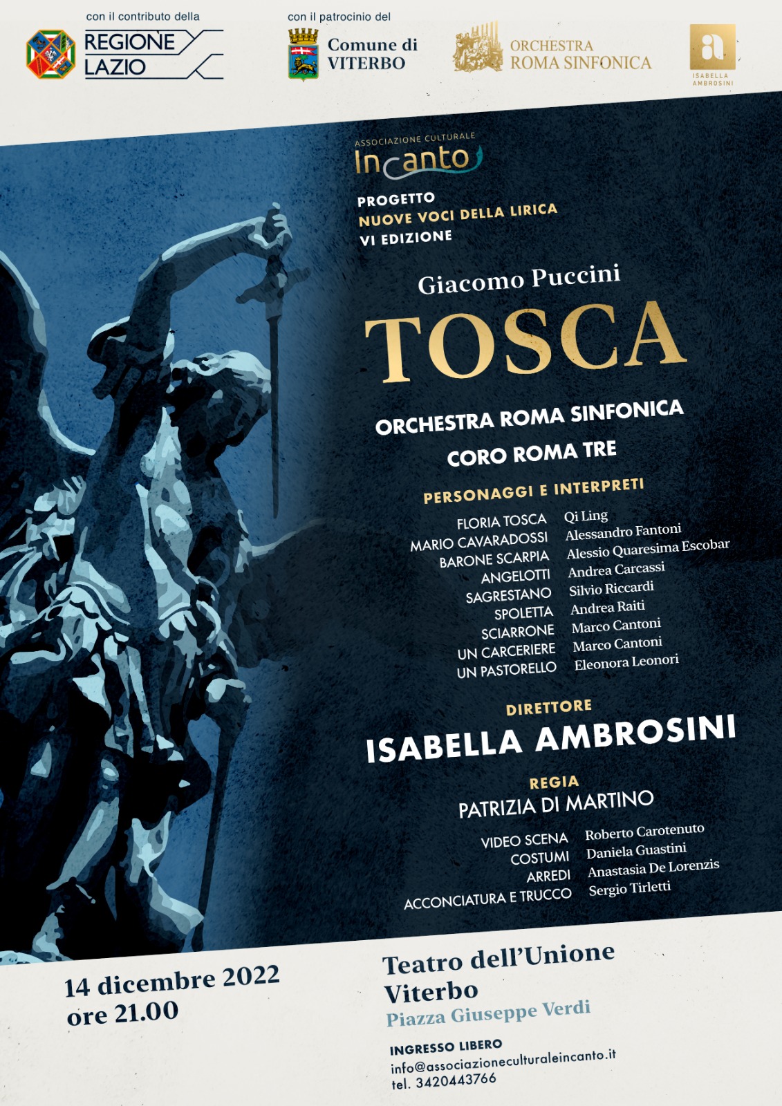 Conto alla rovescia per la Tosca di Puccini al teatro Unione