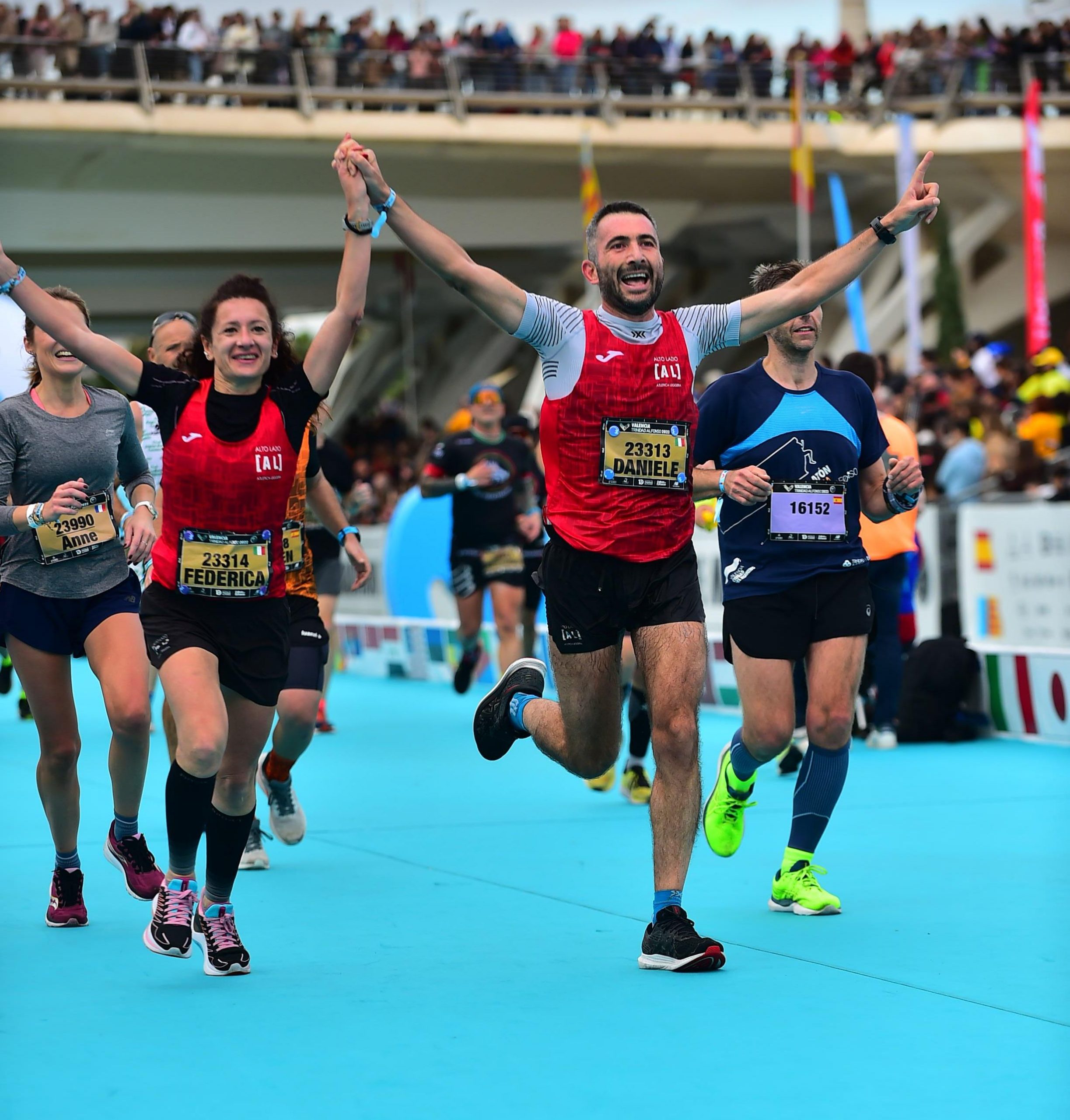 Gli atleti dell’Alto Lazio alla maratona di Valencia