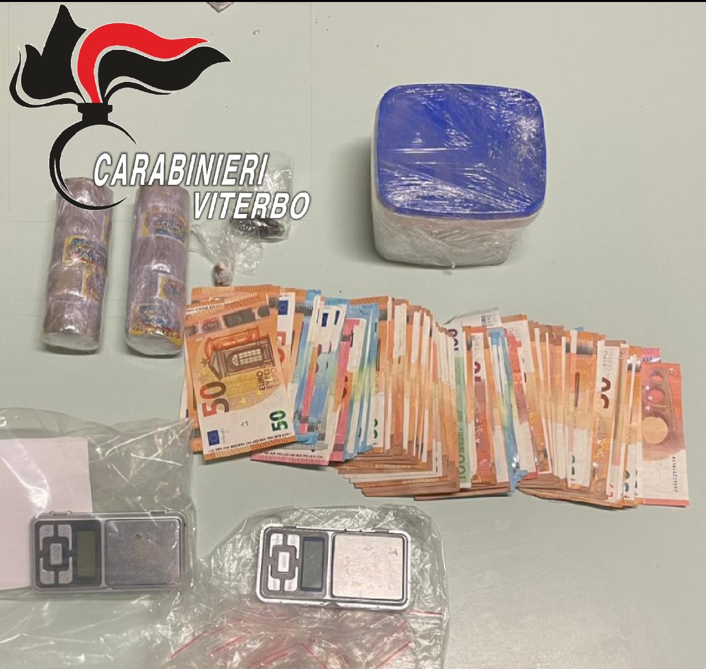 Orte, un arresto e due denunce per droga