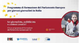 Il corso di formazione Ue per giovani giornalisti alla ‘Dire’ a Roma dal 2 al 4 aperte le candidature, poi anche modulo a Bruxelles