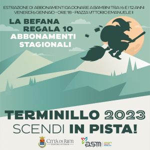 La Befana di Rieti regala abbonamenti per la stagione sciistica al Terminillo