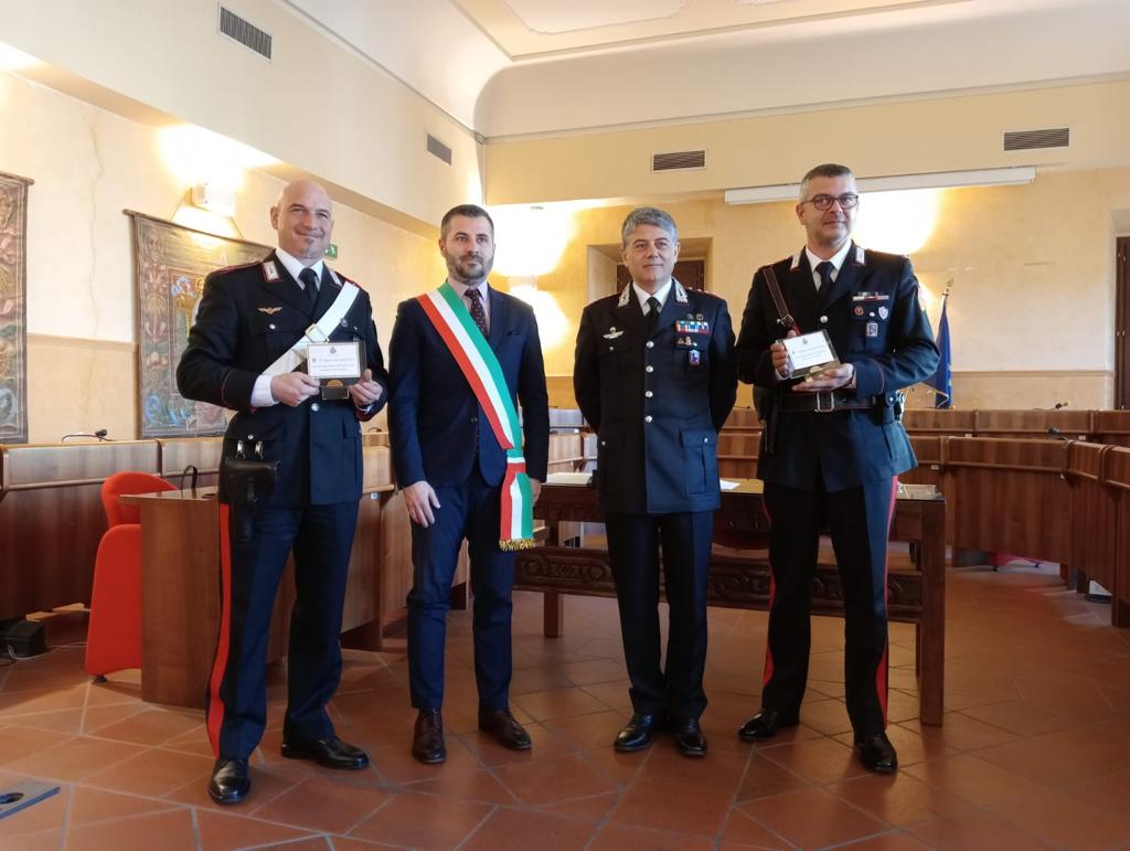 Civita Castellana, una targa d’onore a Proietti e Stefanelli