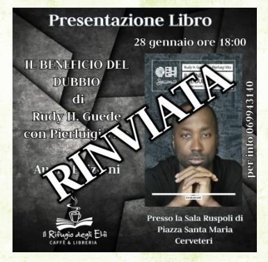 Cerveteri, uno dei relatori ha il Covid: salta la presentazione del libro di Rudy Guede