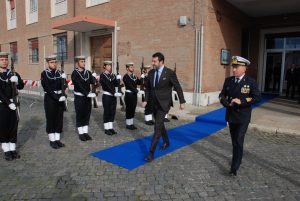 Civitavecchia, Salvini in visita alla Capitaneria di Porto