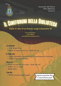 Civitavecchia – Biblioteca comunale, al via il cineforum