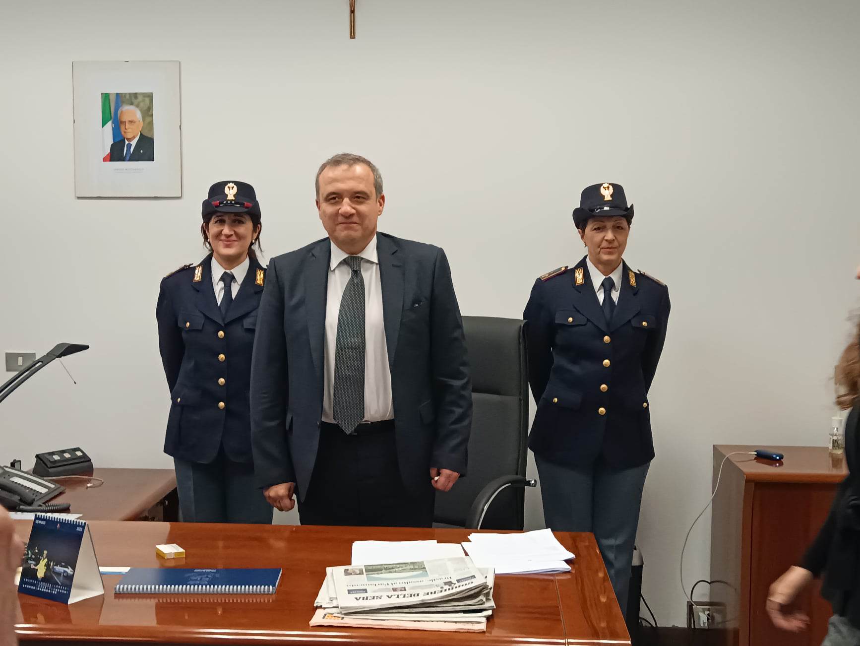 Il nuovo questore di Viterbo, Fausto Vinci, incontra i vertici di Confcommercio